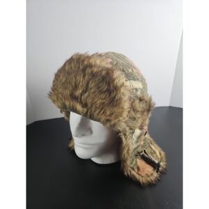 Vintage Camouflage Dakota DAN Faux Fur Insulated Winter Hunting TrapperHat 1269